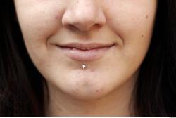 Mouth Woman White Piercing Average